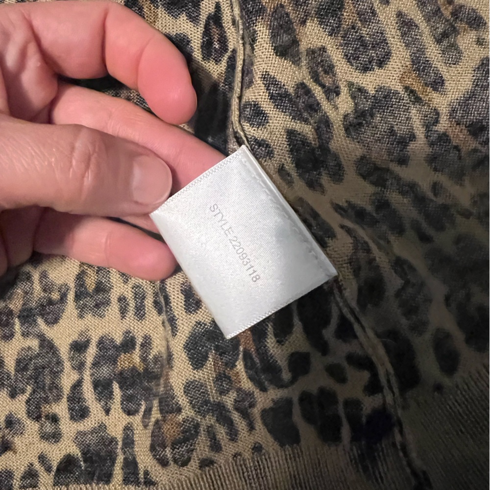 Tory Burch Leopard Print Button Down Wool Cardigan - image 6